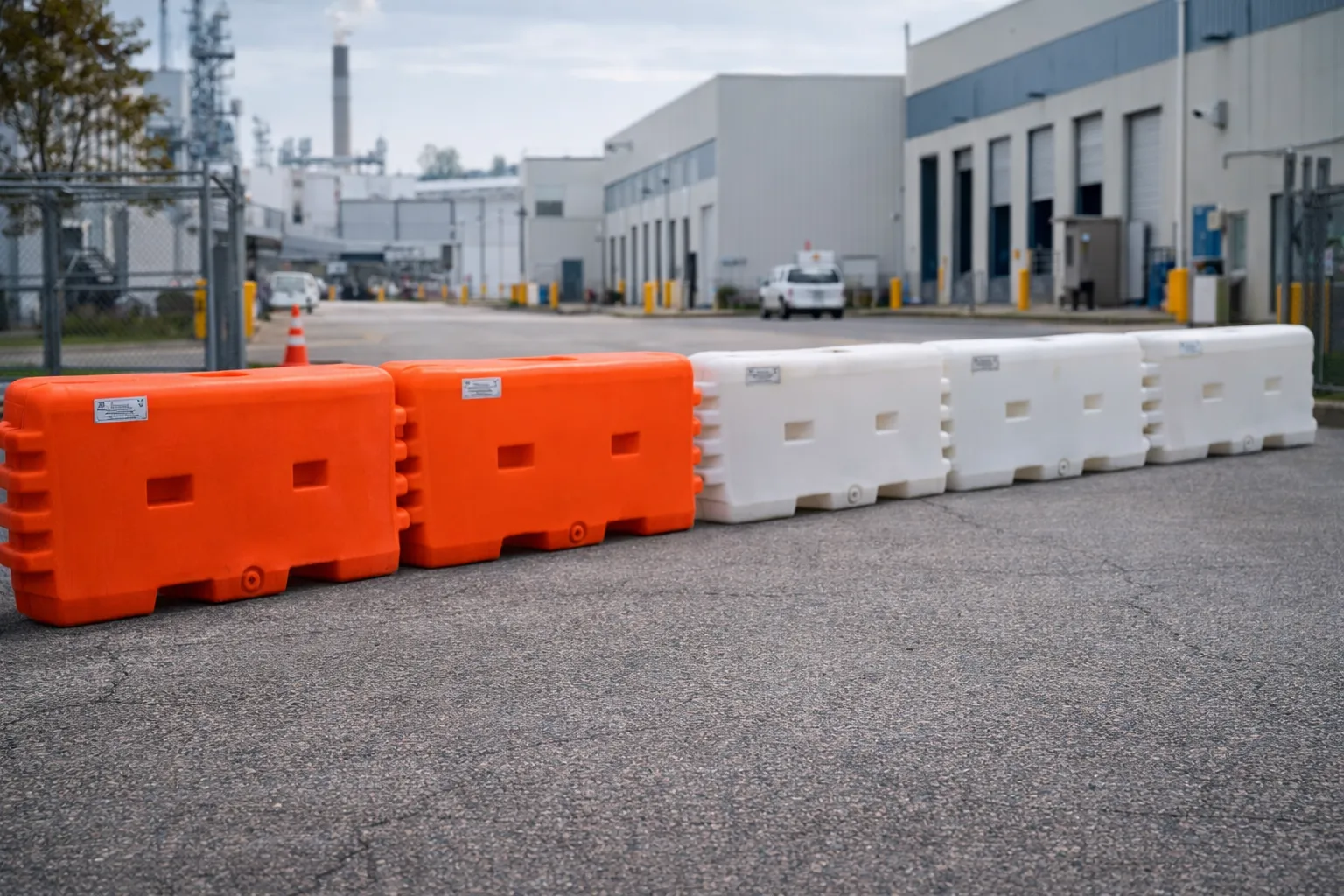 Water filled barriers for construction and traffic control
